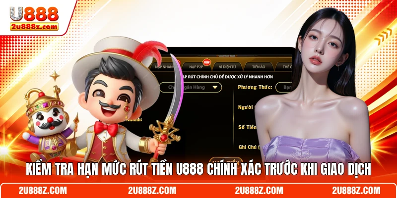 Kiểm tra hạn mức rút tiền U888 chính xác trước khi giao dịch